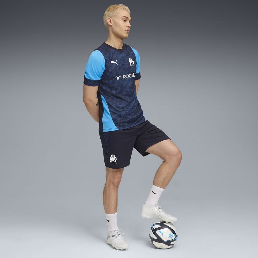 Marseille Training Shorts - New Navy/PUMA White - Men's-SoccerKits Hub | Buy Soccer Jerseys Online